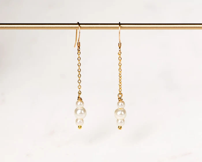 Pearl Chain Earrings