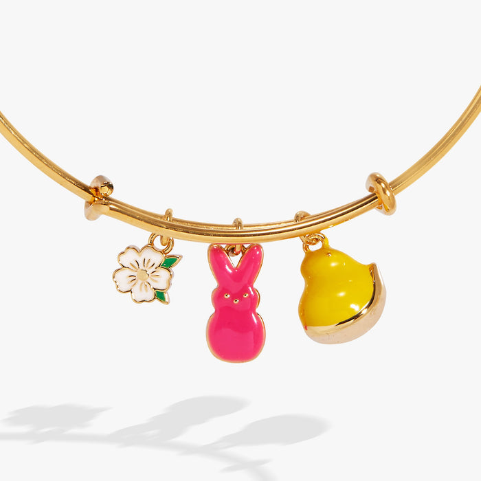 PEEPS® Chick and Bunny Multi-Charm Bangle