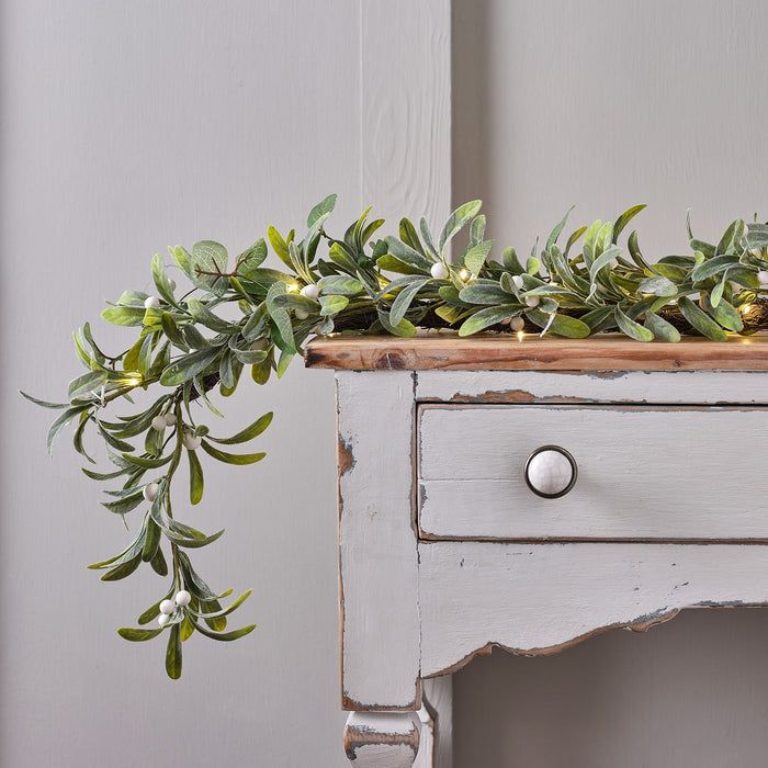 LL-GA24012 - 2m Pre Lit Mistletoe and Eucalytus Garland.jpg