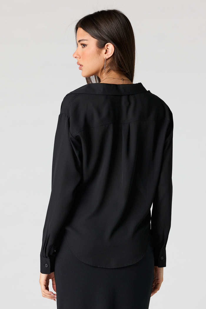 Relaxed Button-Up Top
