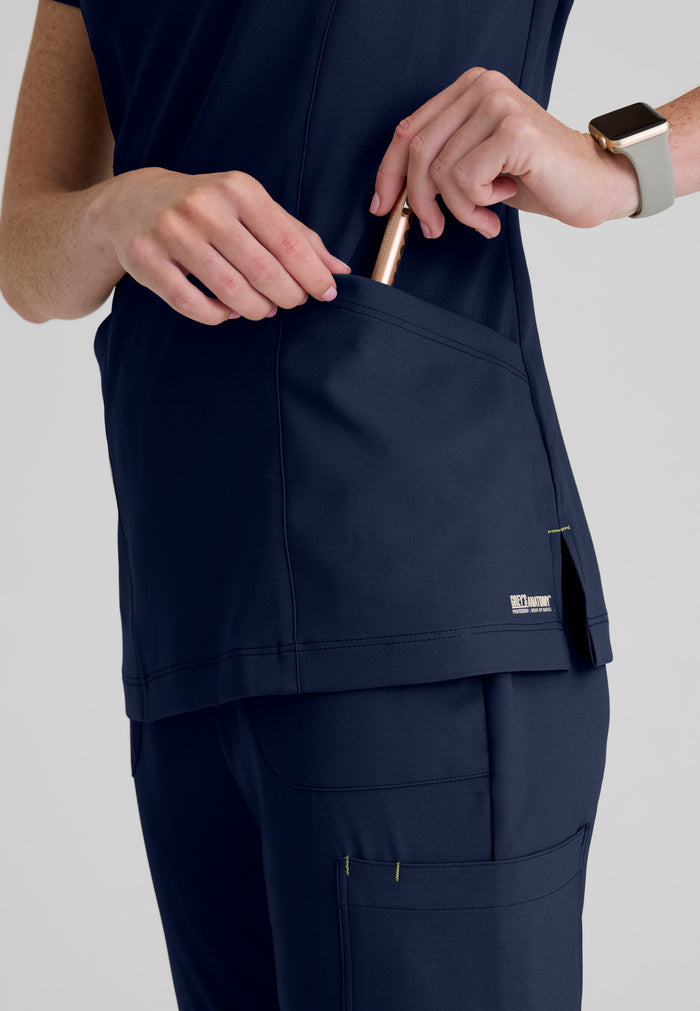 Sky Top - Indigo - Grey's Anatomy Scrubs