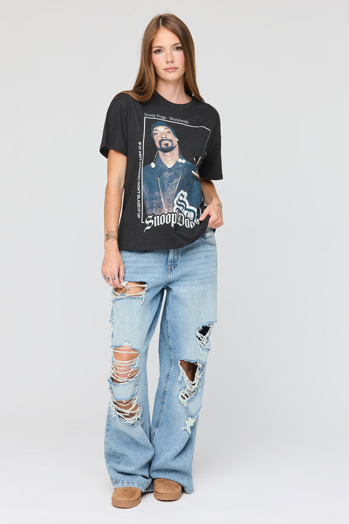 Snoop Dogg Graphic Boyfriend T-Shirt