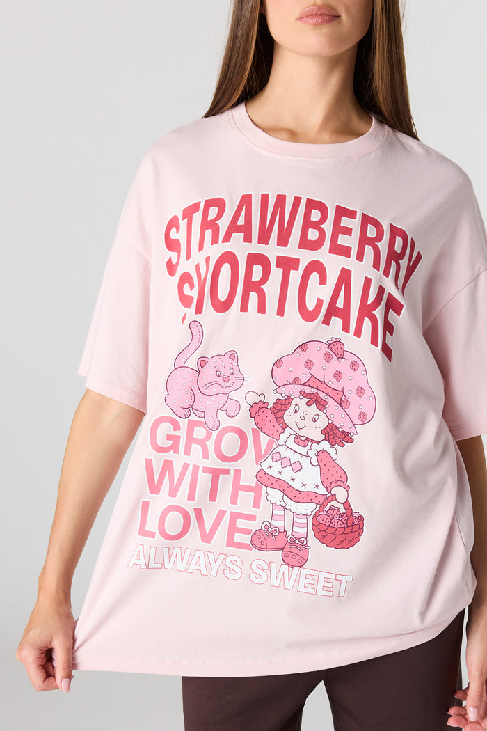 Strawberry Shortcake Graphic Oversized T-Shirt