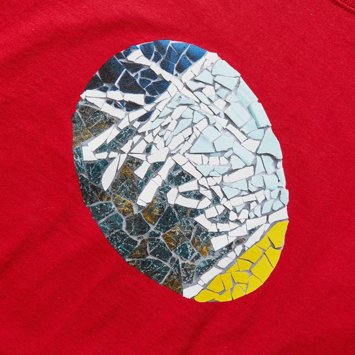 STUSSY RED MOSAIC TEE