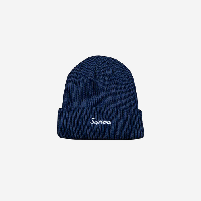 SUPREME LOOSE GAUGE BEANIE NAVY