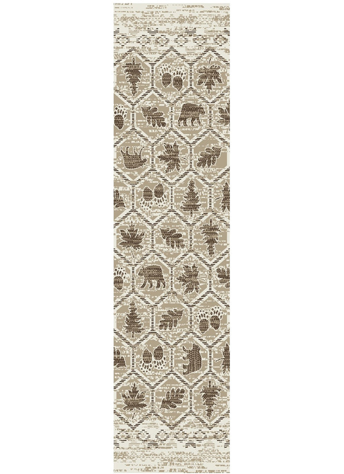 Tacoma Camp Creek Brown Area Rug