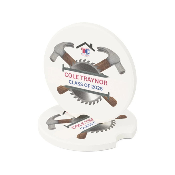Technical HS Graduation Car Coaster - Personalizable - Whippie's