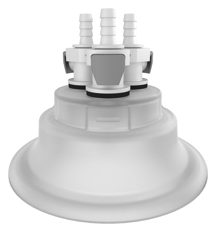 VersaCap® 120mm 1/4" HB x3 Adapter Insert for Bioprocessing - Premium Foxx Laboratory Component | img_1 | Foxx Life Sciences Global | shopfls.com