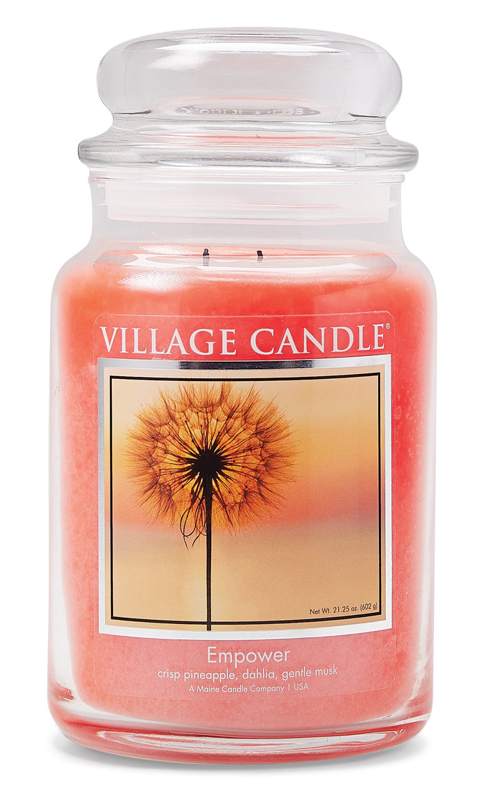 Village Candle - Empower - Large Glass Dome