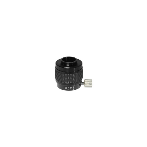 0.5X Adjustable Microscope Camera Coupler C-Mount Adapter 23 2mm, SKU SZ08016131, three quarter front view