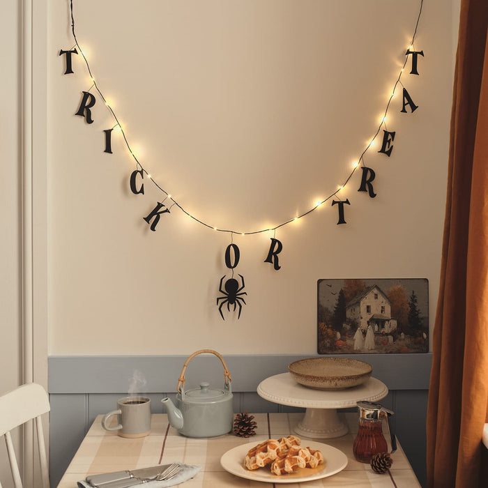 1.6m Trick or Treat Halloween Micro LED Garland