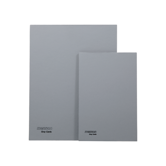 18% Reflectance Gray Card for Calibration (19.5x14.5cm/14.5X9.5cm), SKU CT20031402, three quarter front view