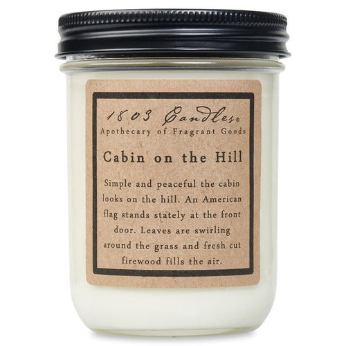 1803 Candle - Cabin on the Hill - 14 oz glass jar