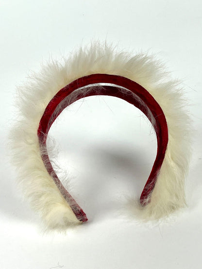 1950s Child’s Rabbit Fur & Velvet Headband