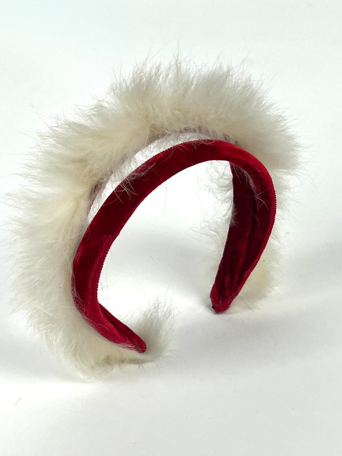 1950s Child’s Rabbit Fur & Velvet Headband