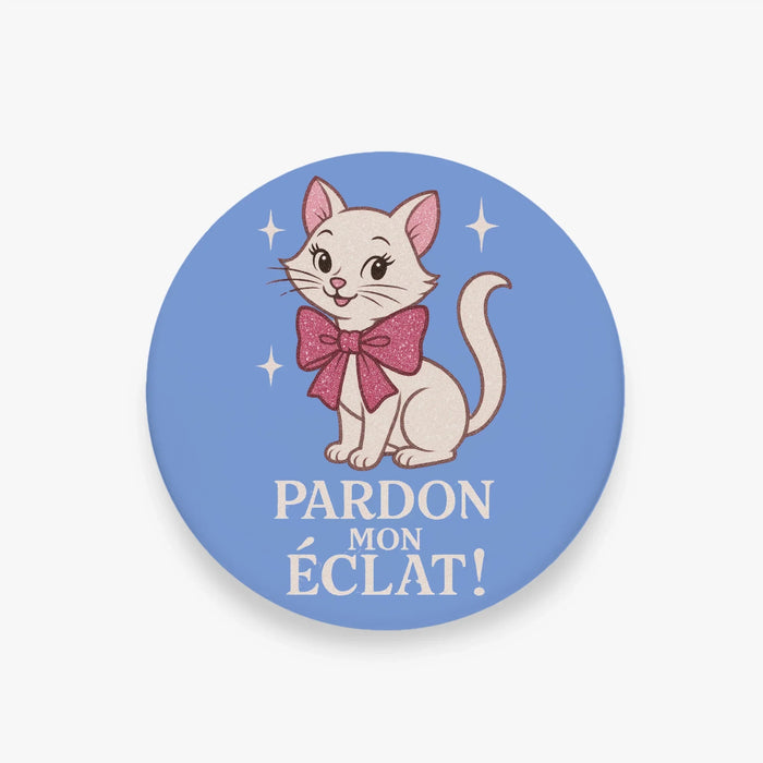 246. Pardon Mon Éclat (Excuse My Sparkle) Cat Phone Grip & Stand - Whippie's