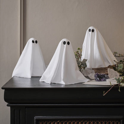3 Mini Eery Ghost Table LED Halloween Decorations