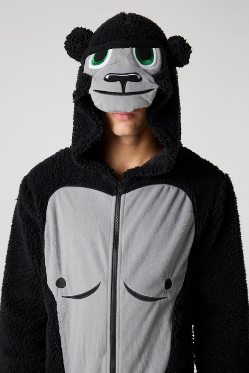 3D Gorilla Sherpa Onesie