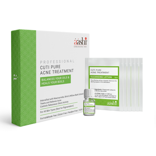 Aashi Cuti Pure Acne Treatment - Oil Balancing, Exfoliating, and Healing Solution for Acne - SD Cosmetics Care