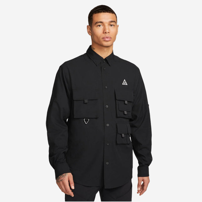NIKE ACG DRI-FIT UV DEVASTATION TRAIL SHIRT BLACK