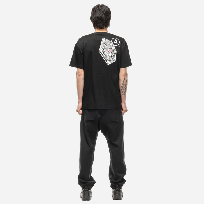 ACRONYM MERCERIZED TEE BLACK