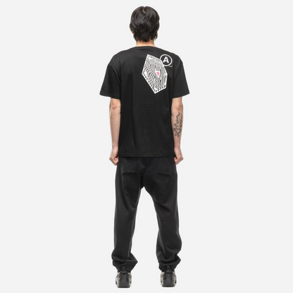 ACRONYM MERCERIZED TEE BLACK