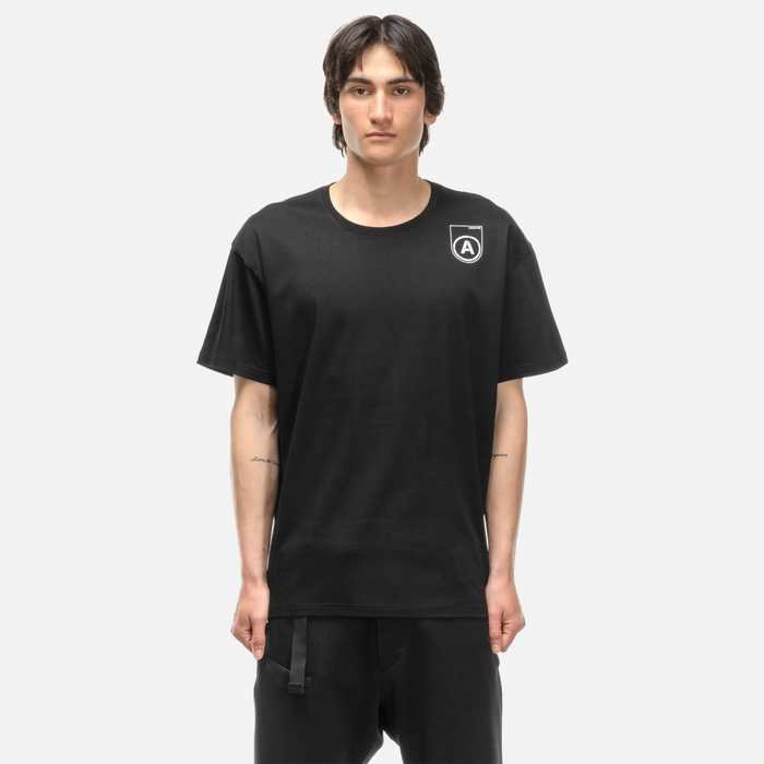 ACRONYM MERCERIZED TEE BLACK