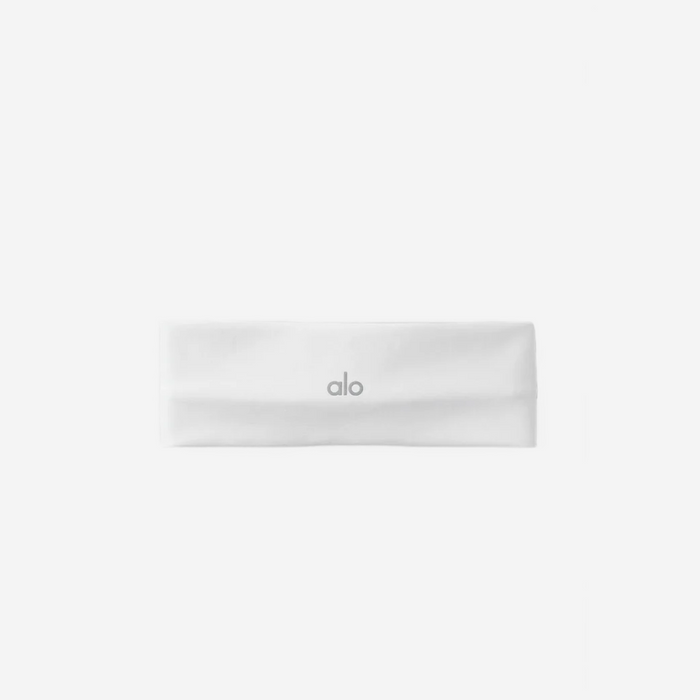 alo yoga Airlift Headband white