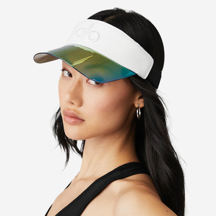 ALO YOGA AIRLIFT SOLAR VISOR WHITE