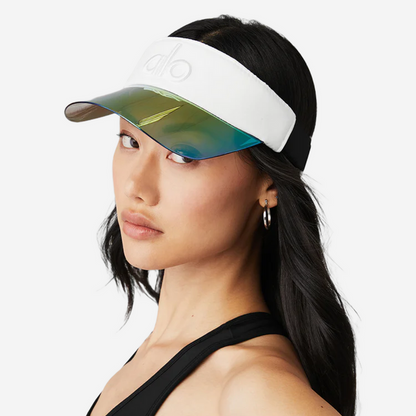 ALO YOGA AIRLIFT SOLAR VISOR WHITE