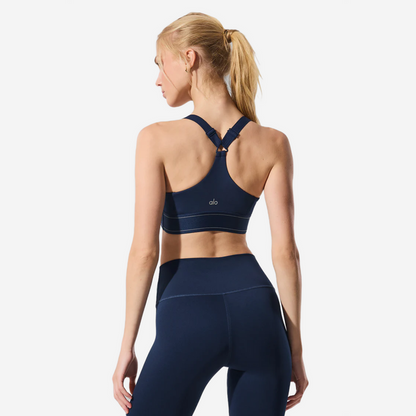 alo yoga Airlift Suit Up Bra navy
