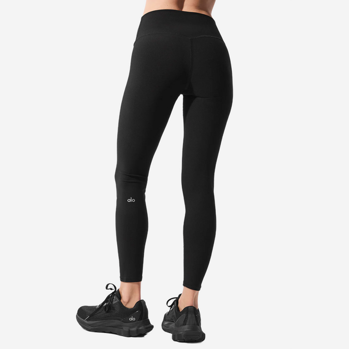 ALO YOGA Alosoft High-Waist 7/8 Highlight Legging BLACK