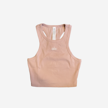 Alo Yoga Aspire Tank Pink Quartz/White