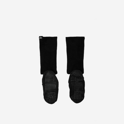 ALO YOGA Women's Strappy Siren Grip Sock BLACK