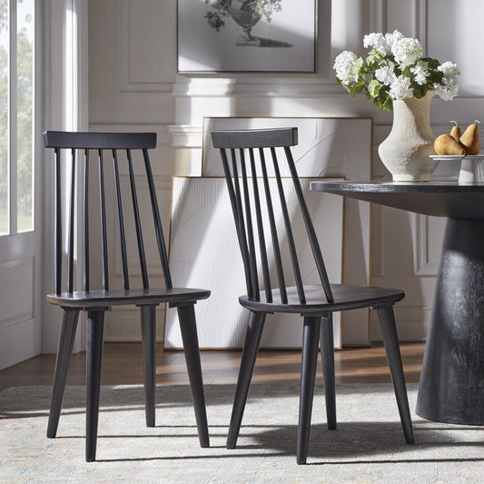 angelo:HOME Dining Chairs - Hermosa set of 2 (all black)