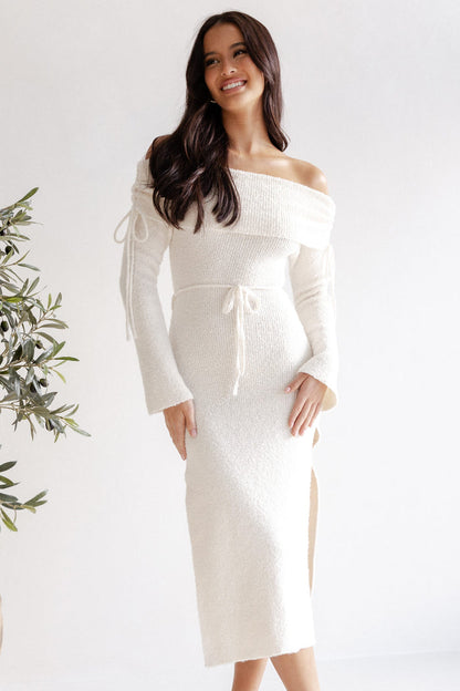Petal and Pup USA DRESSES Annabelle Midi Dress - White