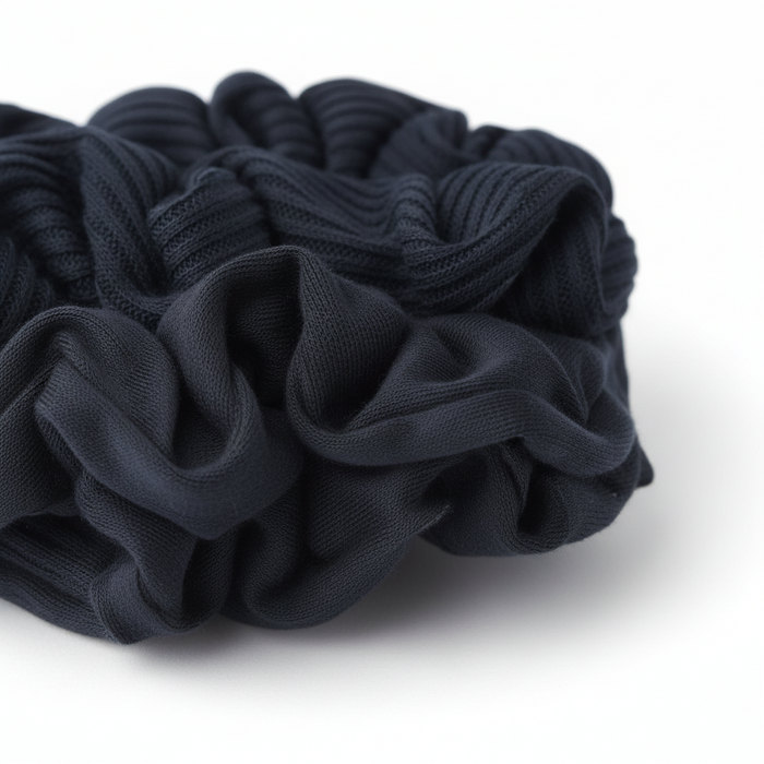 Annie Hair Scrunchie, 4 Count, Black