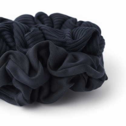 Annie Hair Scrunchie, 4 Count, Black