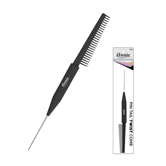 Annie Pin Tail Twist Comb, 1 Count, Black