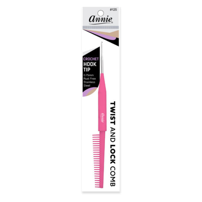 Annie Twist & Lock Comb with Crochet Hook, 1 Count, Assorted