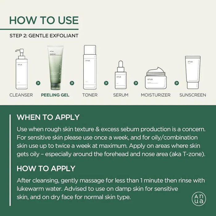 ANUA Heartleaf LHA Moisture Peeling Gel 120 mL