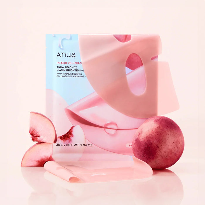 ANUA Peach 70 Niacin Brightening Collagen Mask - veido kaukė