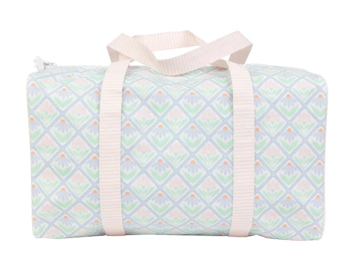 AOMI Pastel Floral Duffle Bag