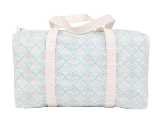 AOMI Pastel Floral Duffle Bag