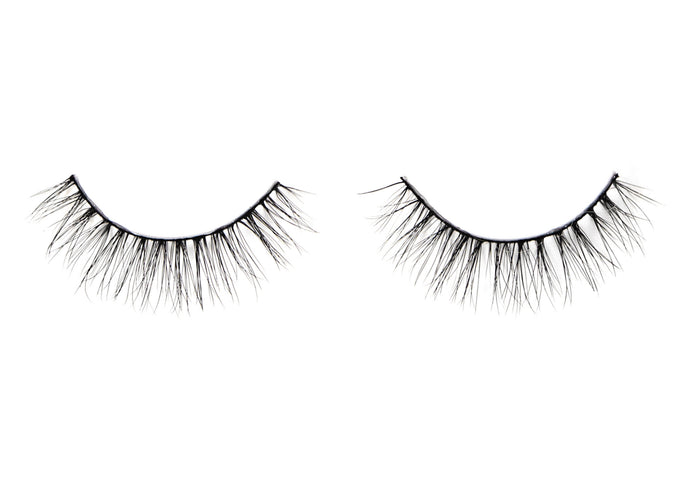 Ardell's Ecolashes 451 with multi-layered strand, medium volume, medium length and rounded shape lash