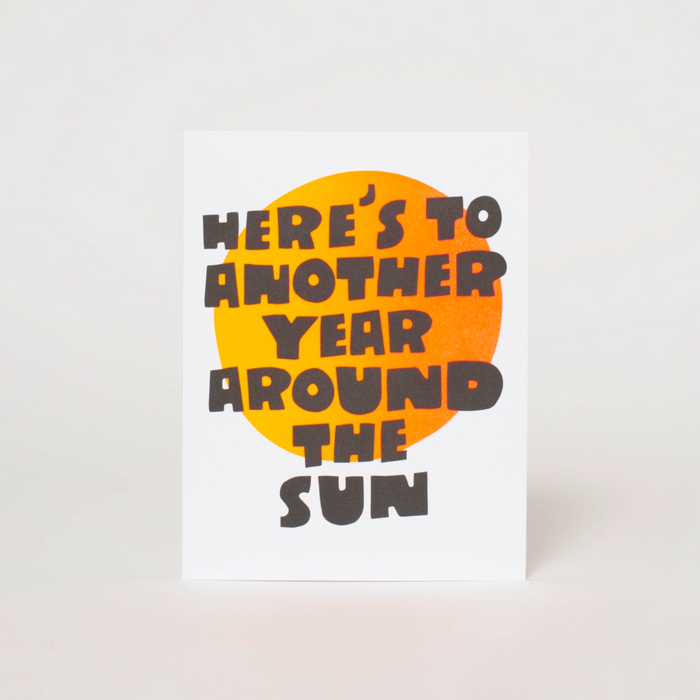 Around the Sun Birthday Card