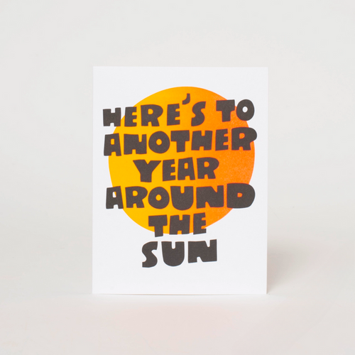 Around the Sun Birthday Card