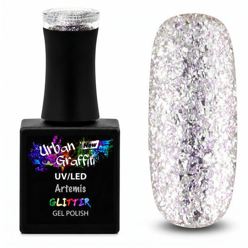 Artemis - UGGP-A0910 Urban Graffiti Silver Glitter Gel Polish 15ml