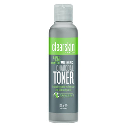 Avon Clearskin Pore & Shine Control Mattifying Charcoal Toner - 100ml