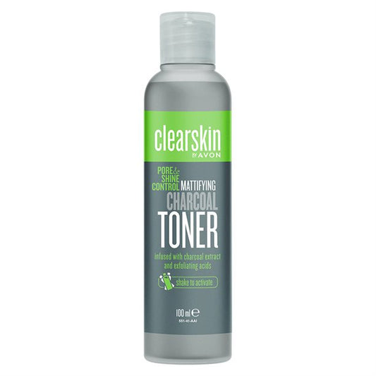 Avon Clearskin Pore & Shine Control Mattifying Charcoal Toner - 100ml
